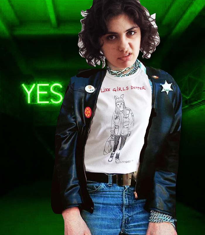 LOOSIES 'I Like Girls Better' t-shirt (Nightmare)