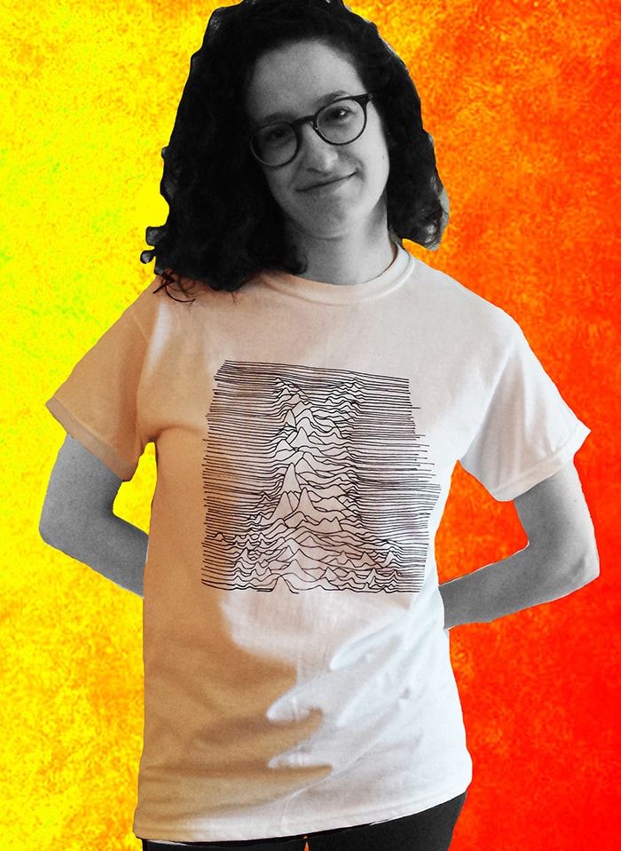 LOOSIES Nightmare 'Unknown Pleasures' t-shirt (White)