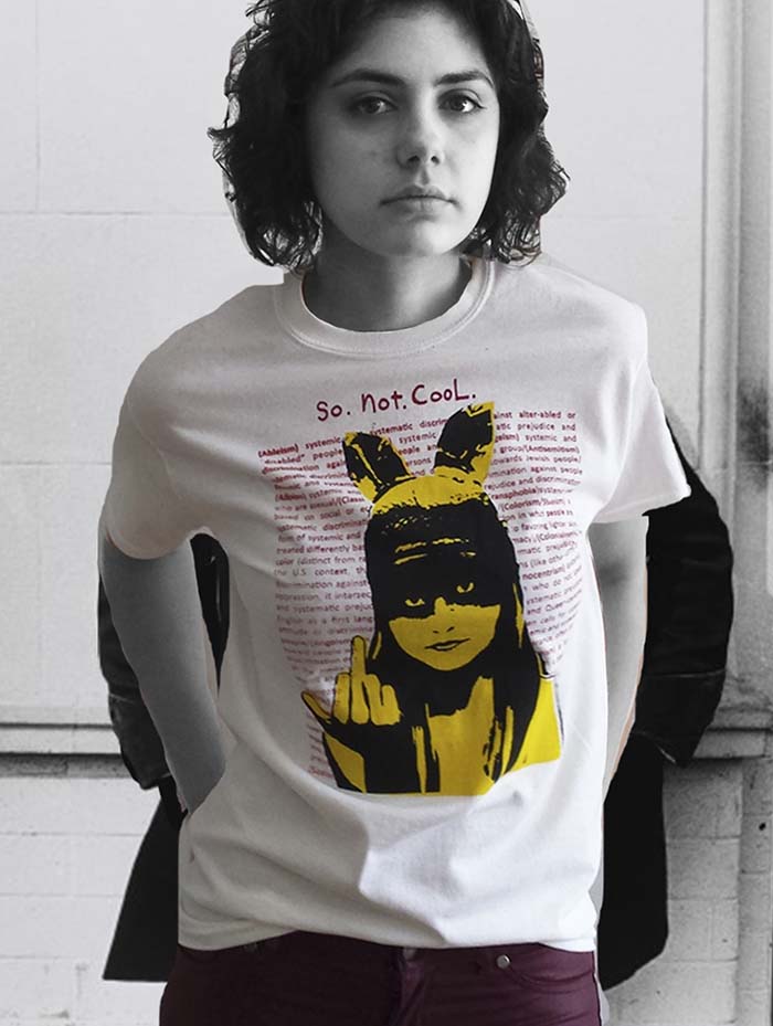 LOOSIES Nightmare 'So.Not.Cool.' t-shirt (Yellow)